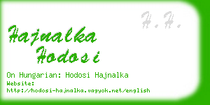 hajnalka hodosi business card